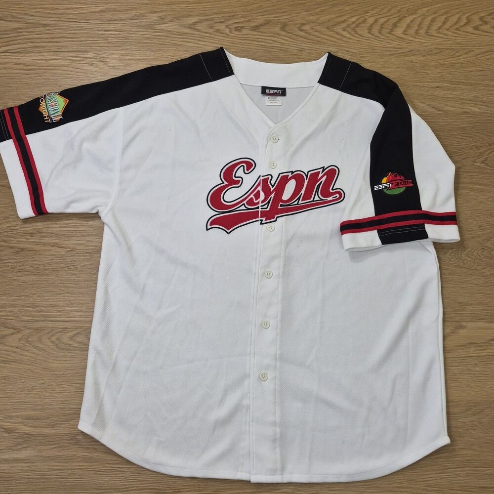 ESPN Club Walt Disney World WDW Baseball Tonight Embroidered Jersey Adult Men XL